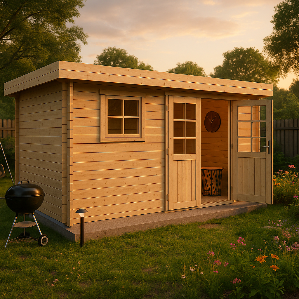 Fjordholz Gartenhaus Modell Linz 28 D