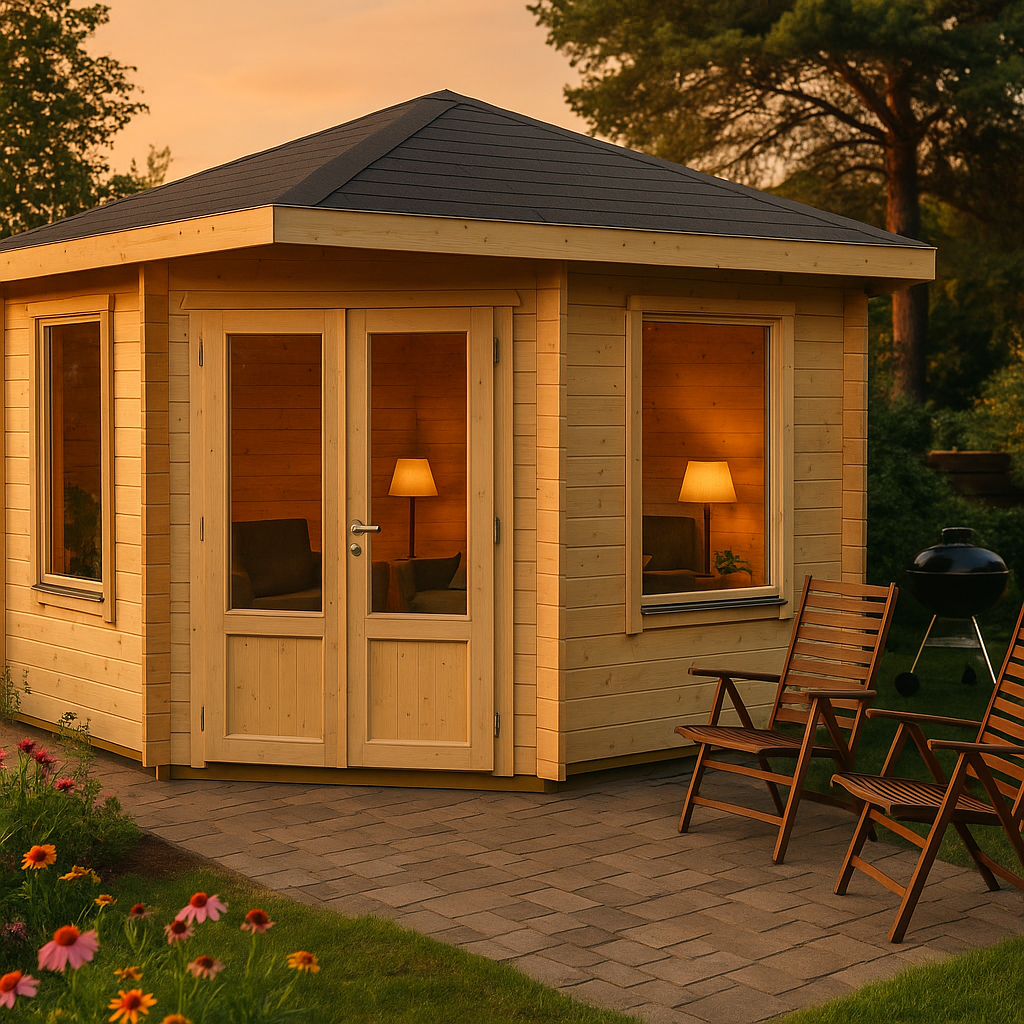 Fjordholz Gartenhaus Modell Lisa 44 A Klassik