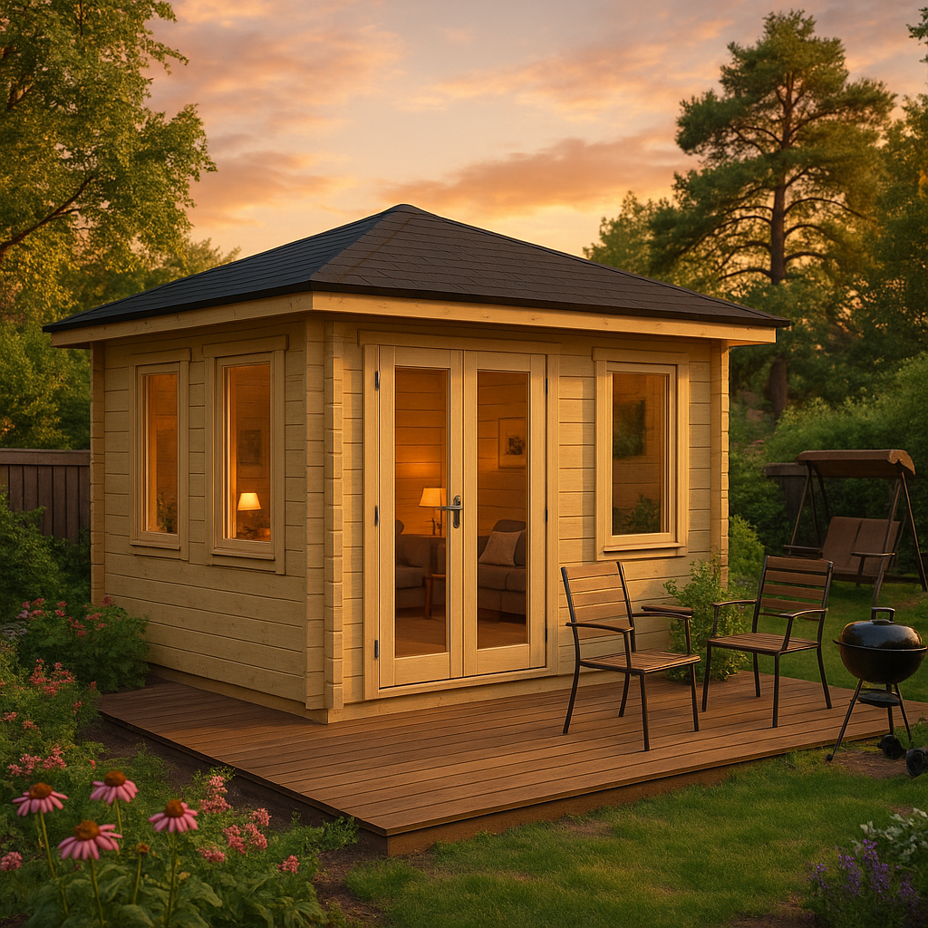 Fjordholz Gartenhaus Modell Lisa 44 A Klassik