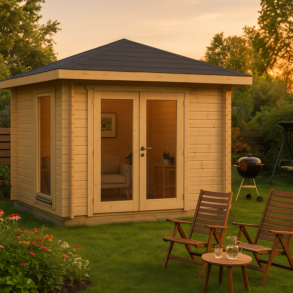 Fjordholz Gartenhaus Modell Lisa 44 A Modern