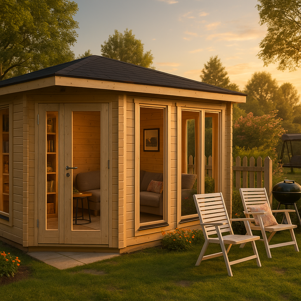 Fjordholz Gartenhaus Modell Lisa 44 B Modern Fjordholz Gartenhaus Modell Lisa 44 B Modern