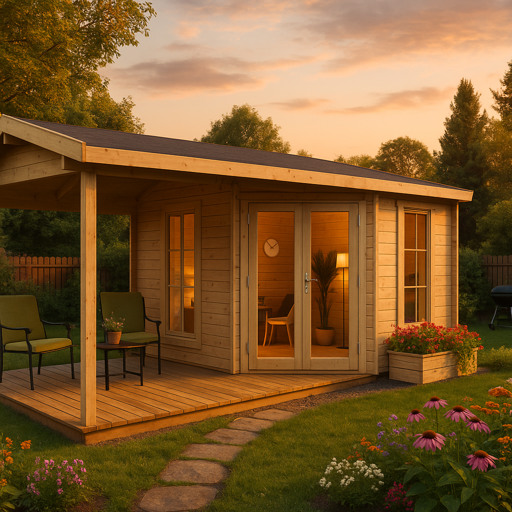 Fjordholz Gartenhaus Modell Lisa 44 E Modern Fjordholz Gartenhaus Modell Lisa 44 E Modern