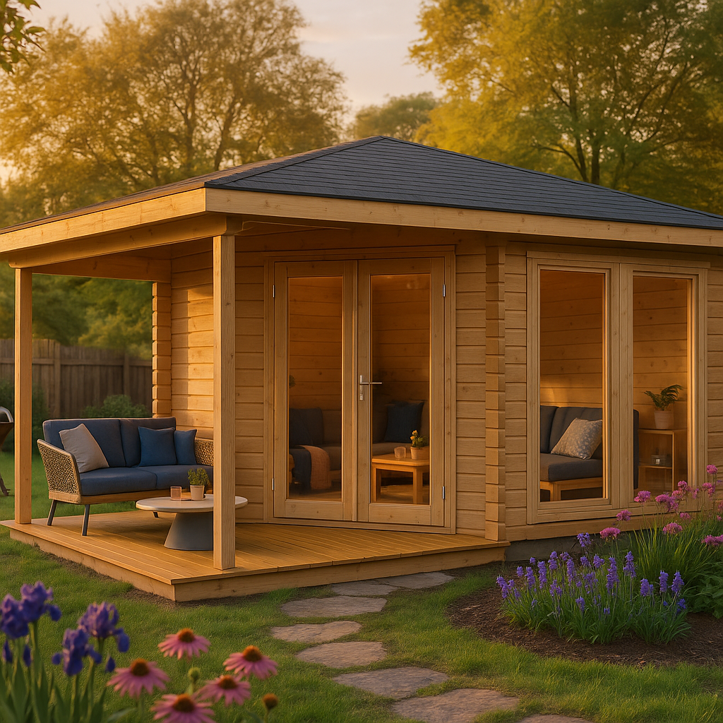 Fjordholz Gartenhaus Modell Lisa 44 F Modern Fjordholz Gartenhaus Modell Lisa 44 F Modern