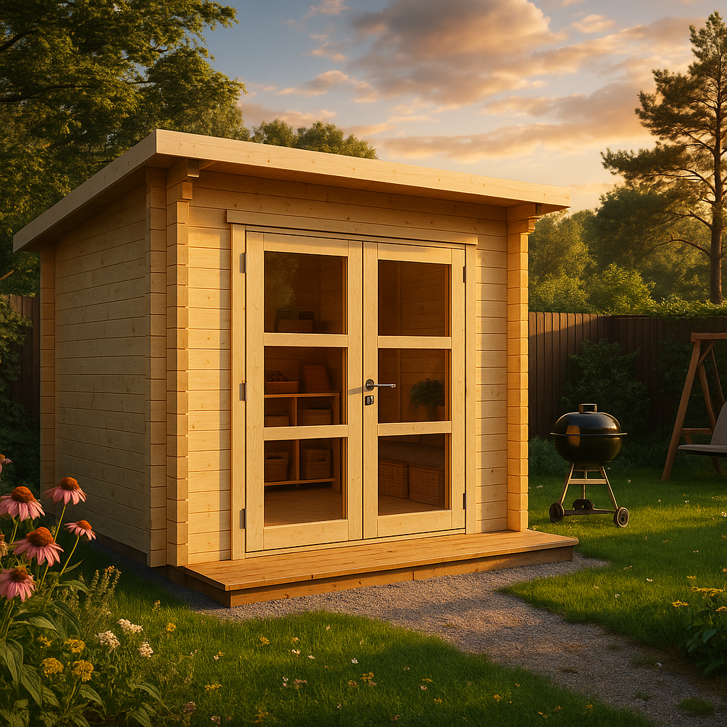 Fjordholz Gartenhaus Modell Max 44 B| Rabatt: 26%|3x3m