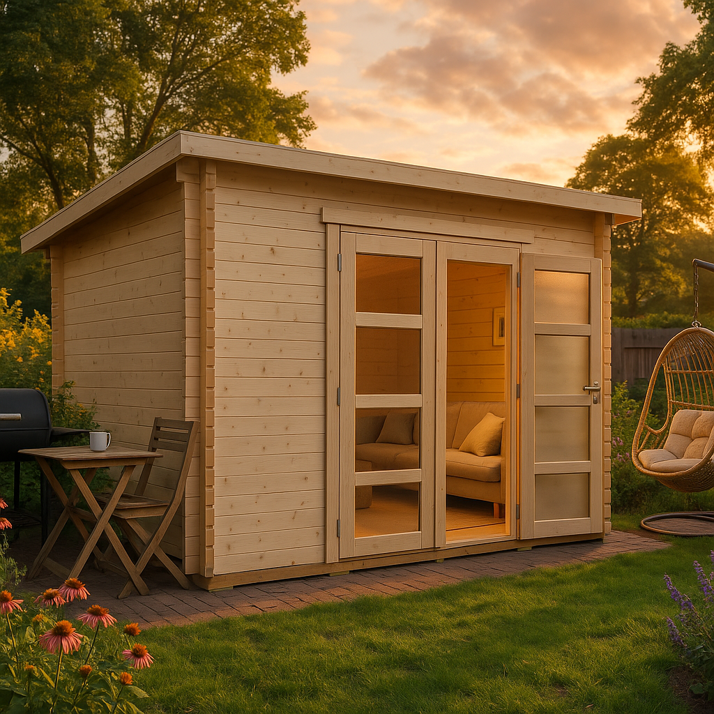 Fjordholz Gartenhaus Modell Max 44 G| Rabatt: 26%|3x3m