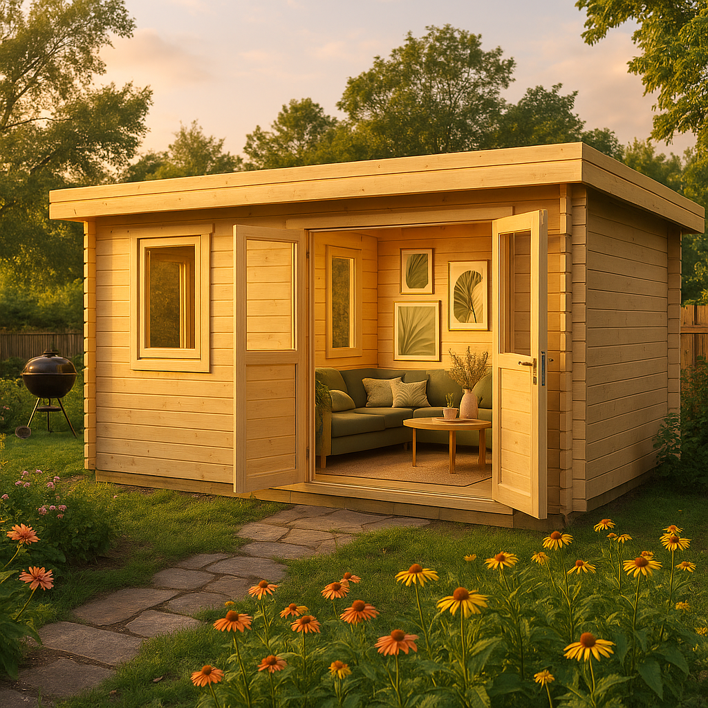 Fjordholz Gartenhaus Modell Miriam 44 B Classic