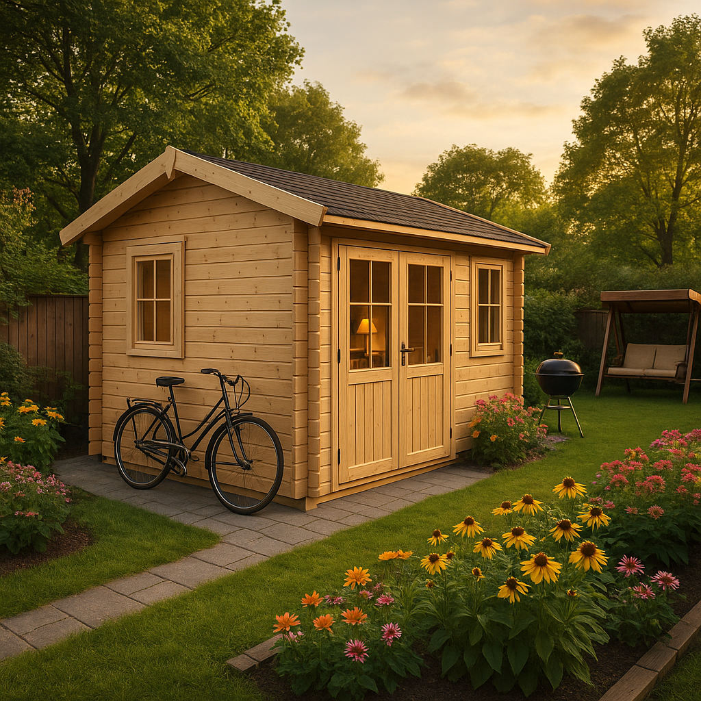 Fjordholz Gartenhaus Modell Narvic 70 A| Rabatt: 26%|4x3m