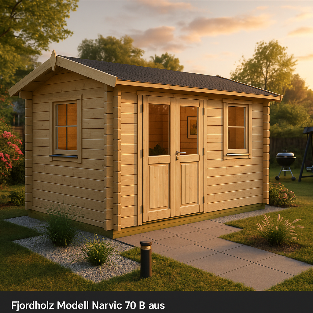 Fjordholz Gartenhaus Modell Narvic 70 B Fjordholz Gartenhaus Modell Narvic 70 B