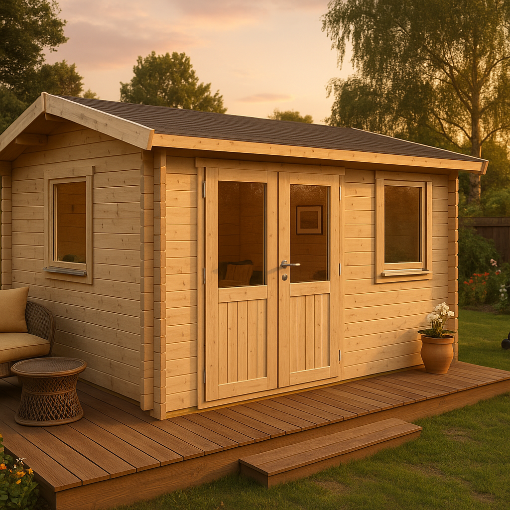 Fjordholz Gartenhaus Modell Narvic 70 D
