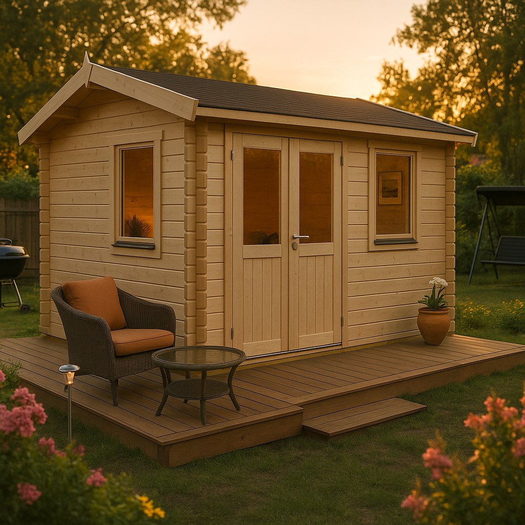 Fjordholz Gartenhaus Modell Narvic 70 D Fjordholz Gartenhaus Modell Narvic 70 D