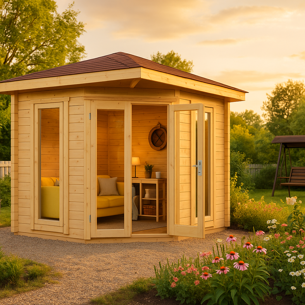 Fjordholz Gartenhaus Modell Nelly 28 D