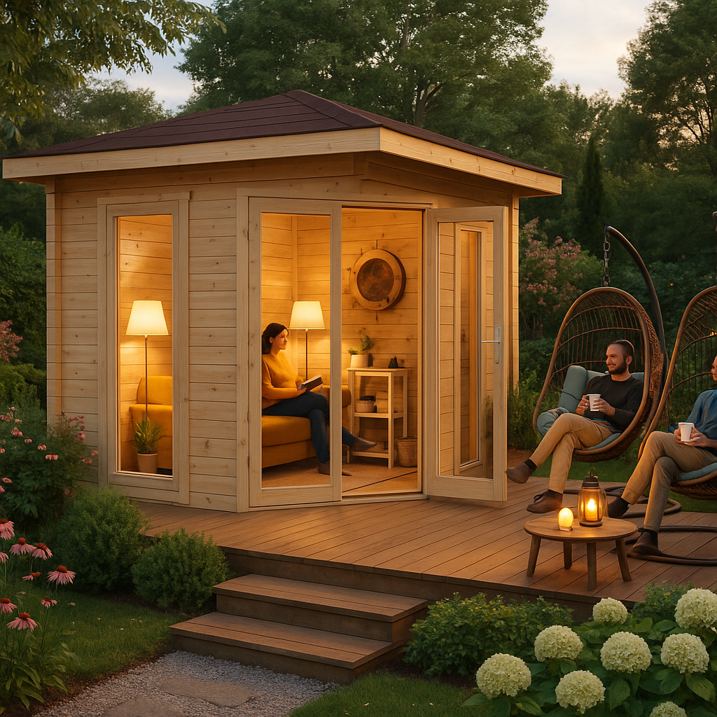 3x3m Fjordholz Gartenhaus Modell Nelly 28 D| Rabatt: 26%