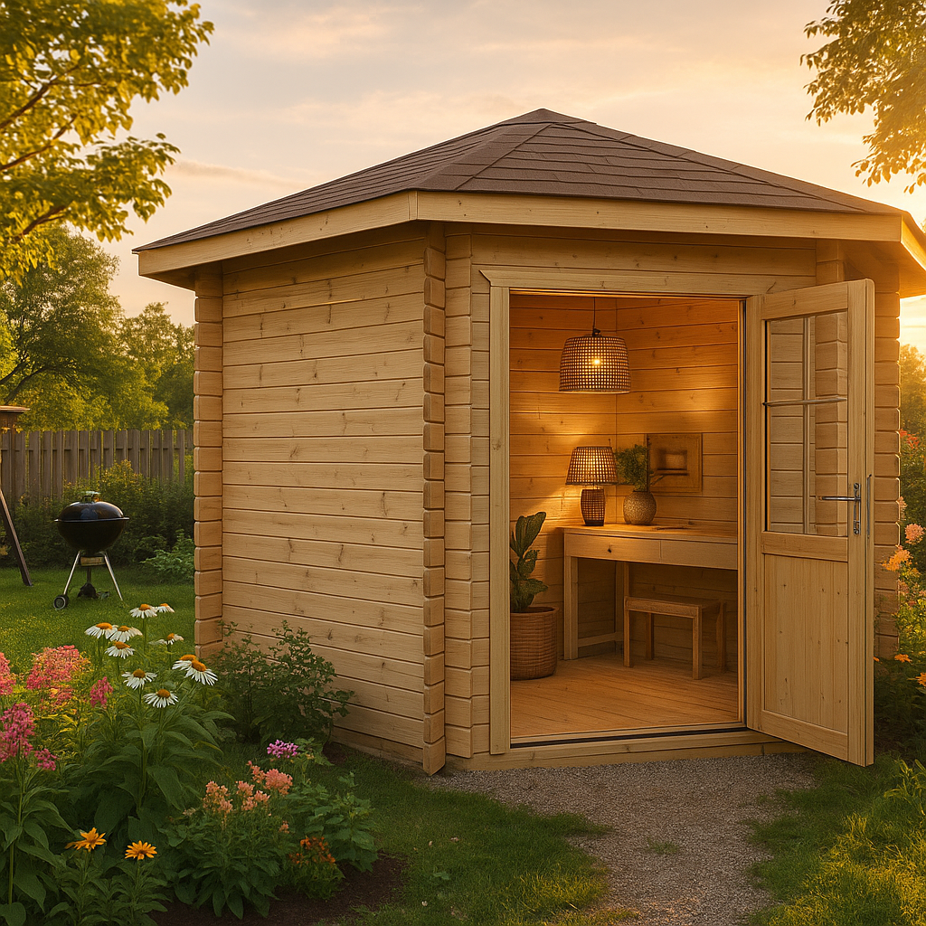 Fjordholz Gartenhaus Modell Nelly 44 B