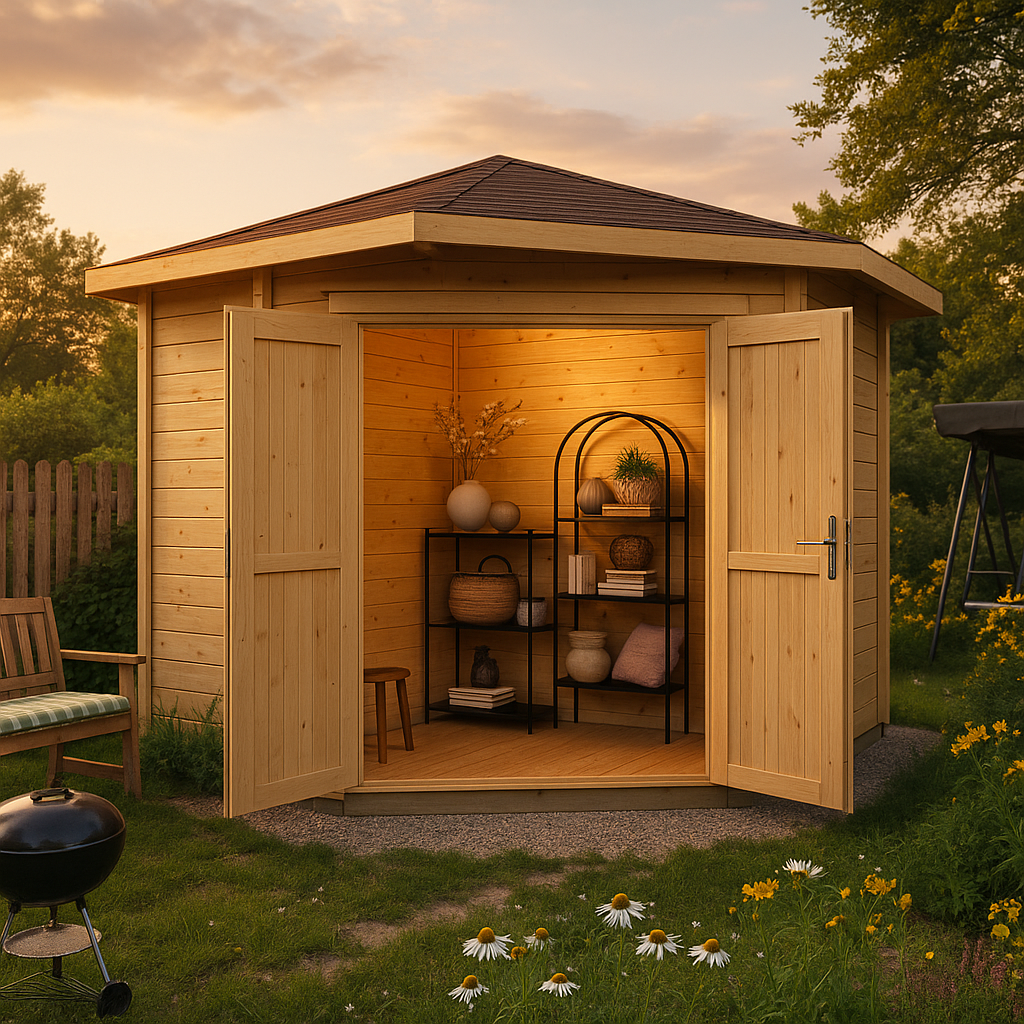 Fjordholz Gartenhaus Modell Nina 44 A| Rabatt: 26%|6x4m