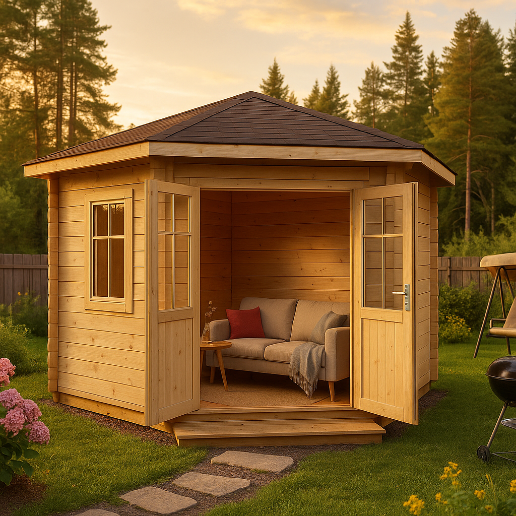 Fjordholz Gartenhaus Modell Nina 44 B Fjordholz Gartenhaus Modell Nina 44 B