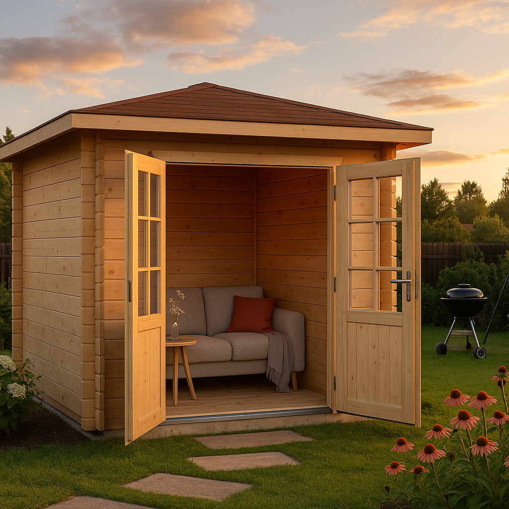 Fjordholz Gartenhaus Modell Nina 44 B Fjordholz Gartenhaus Modell Nina 44 B