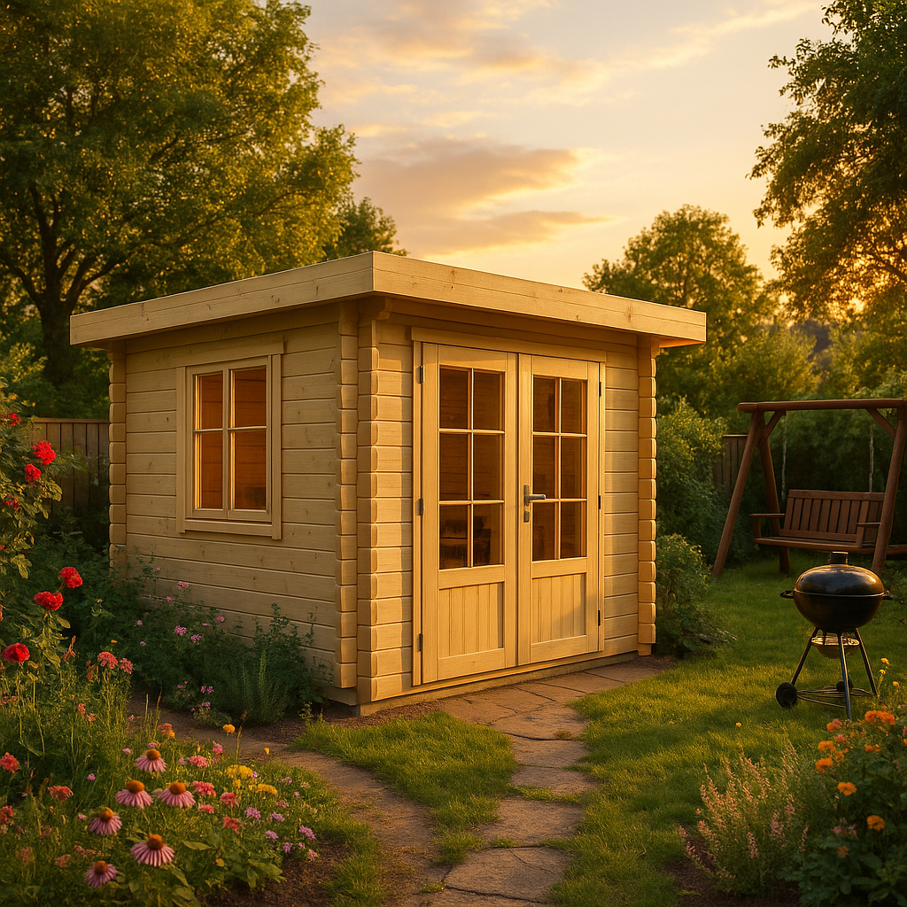 Fjordholz Gartenhaus Modell Nora 44 A Klassik