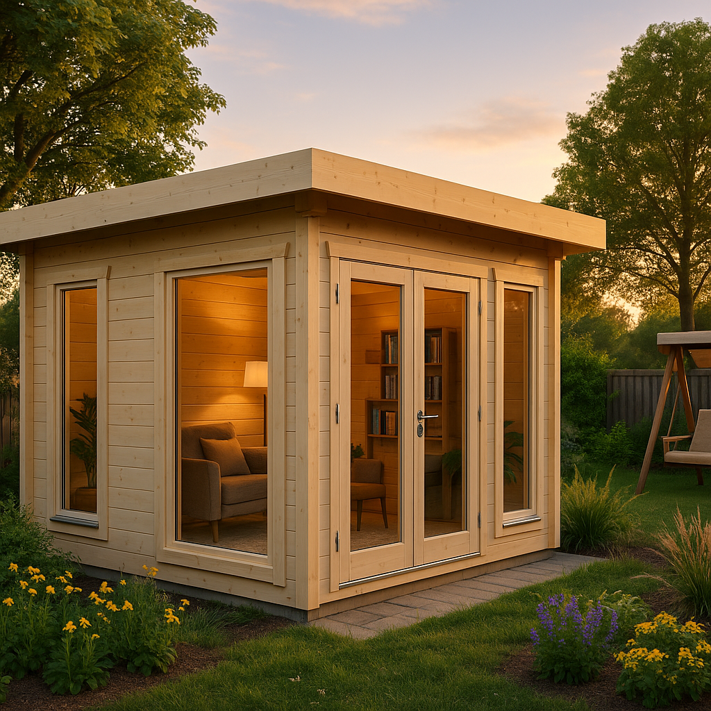 Fjordholz Gartenhaus Modell Nora 44 A Modern