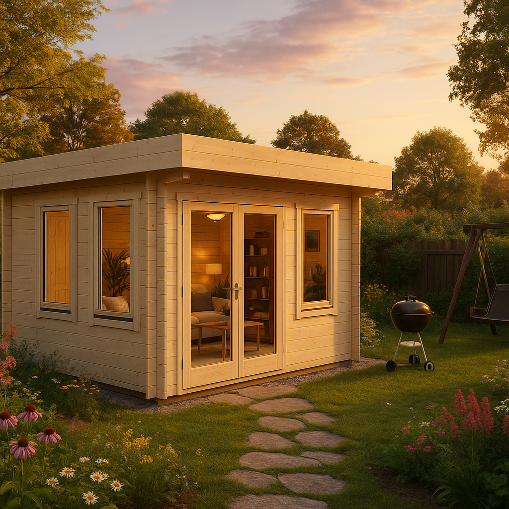 Fjordholz Gartenhaus Modell Nora 44 B Klassik