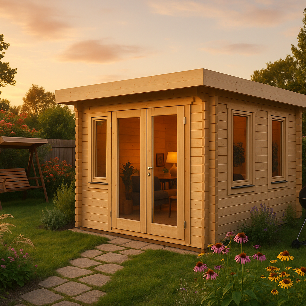 Fjordholz Gartenhaus Modell Nora 44 B Klassik