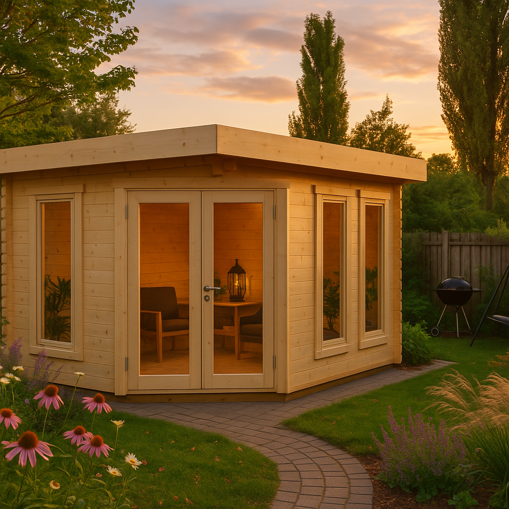 Fjordholz Gartenhaus Modell Nora 44 B Modern Fjordholz Gartenhaus Modell Nora 44 B Modern