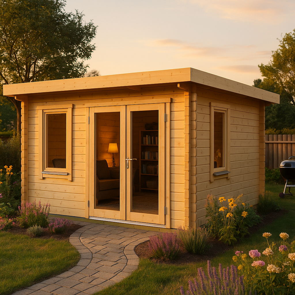 Fjordholz Gartenhaus Modell Nora 44 C Klassic
