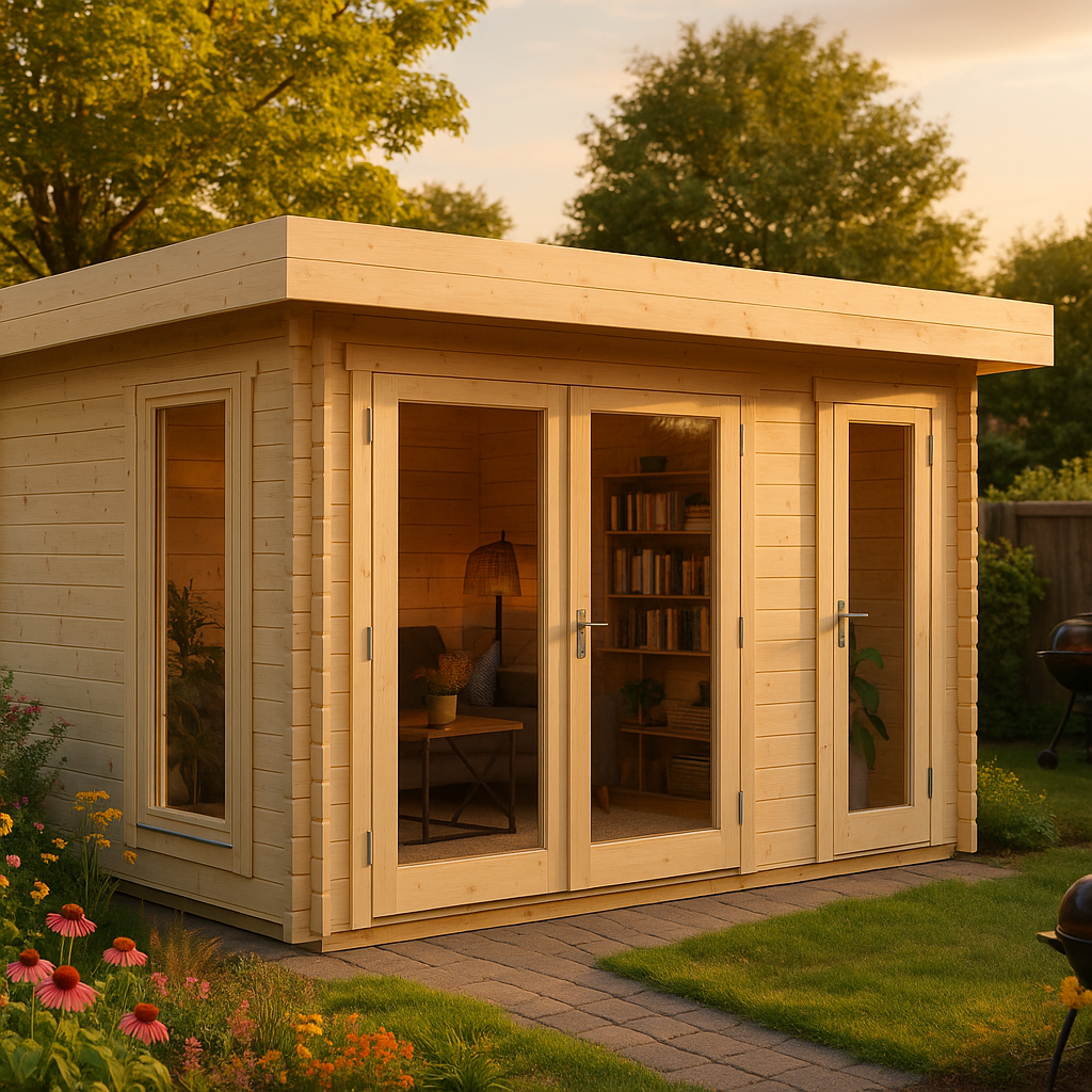 Fjordholz Gartenhaus Modell Nora 44 C Modern| Rabatt: 26%|6x4m