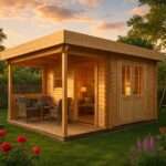 Fjordholz Gartenhaus Modell Nora 44 D Klassik| Rabatt: 26%|5x4m