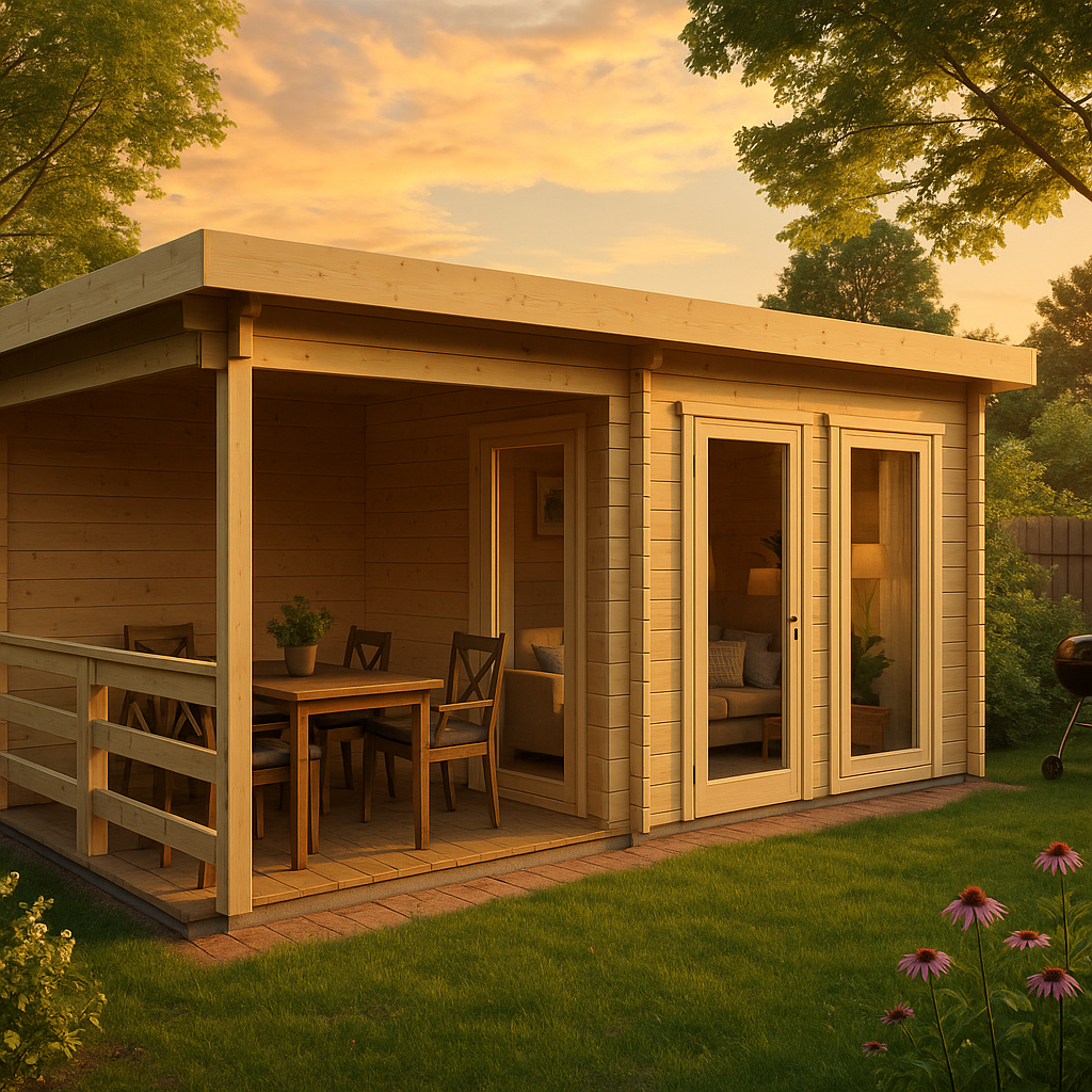 Fjordholz Gartenhaus Modell Nora 44 D Modern Fjordholz Gartenhaus Modell Nora 44 D Modern