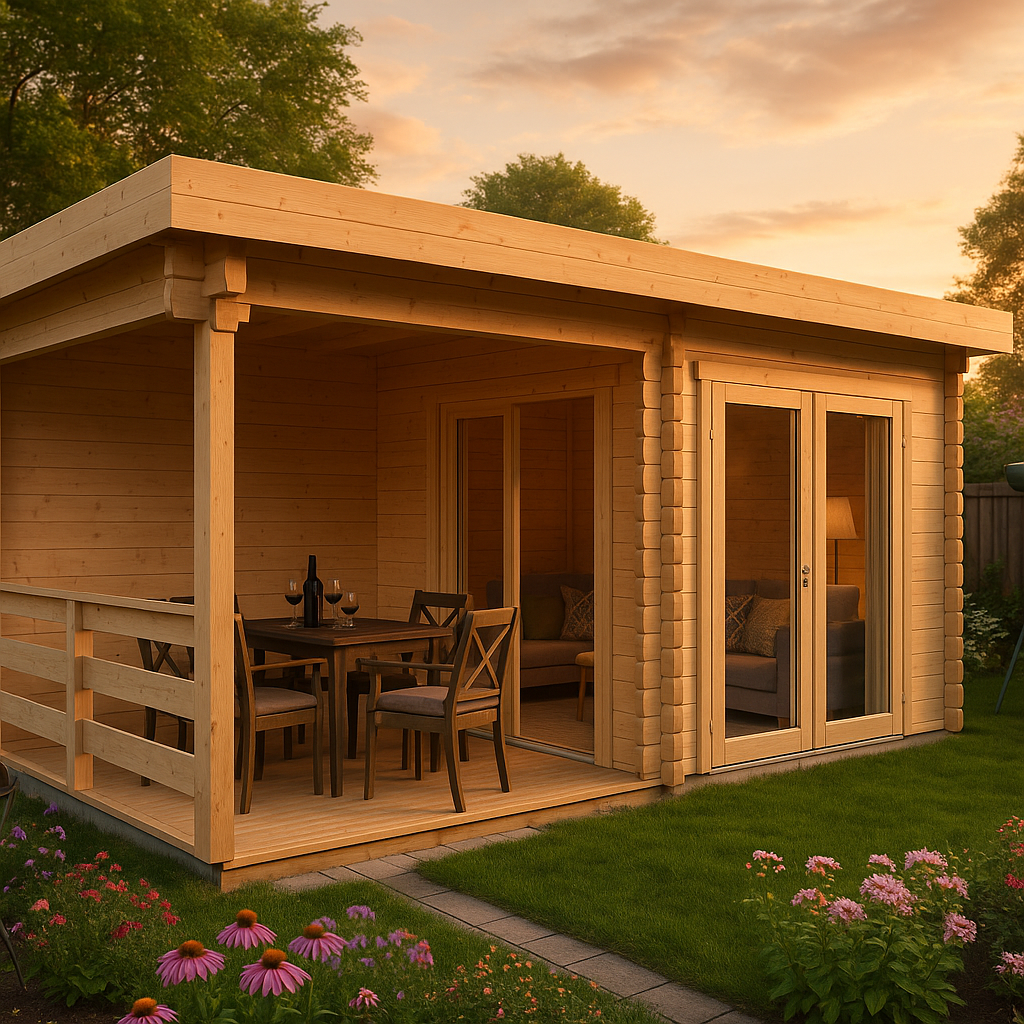 Fjordholz Gartenhaus Modell Nora 44 D Modern Fjordholz Gartenhaus Modell Nora 44 D Modern