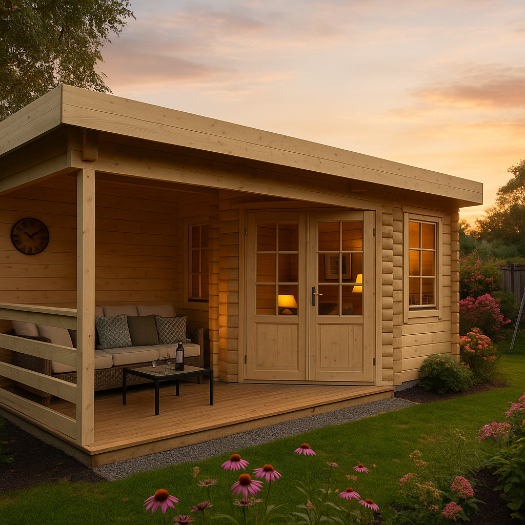 Fjordholz Gartenhaus Modell Nora 44 E Klassik Fjordholz Gartenhaus Modell Nora 44 E Klassik