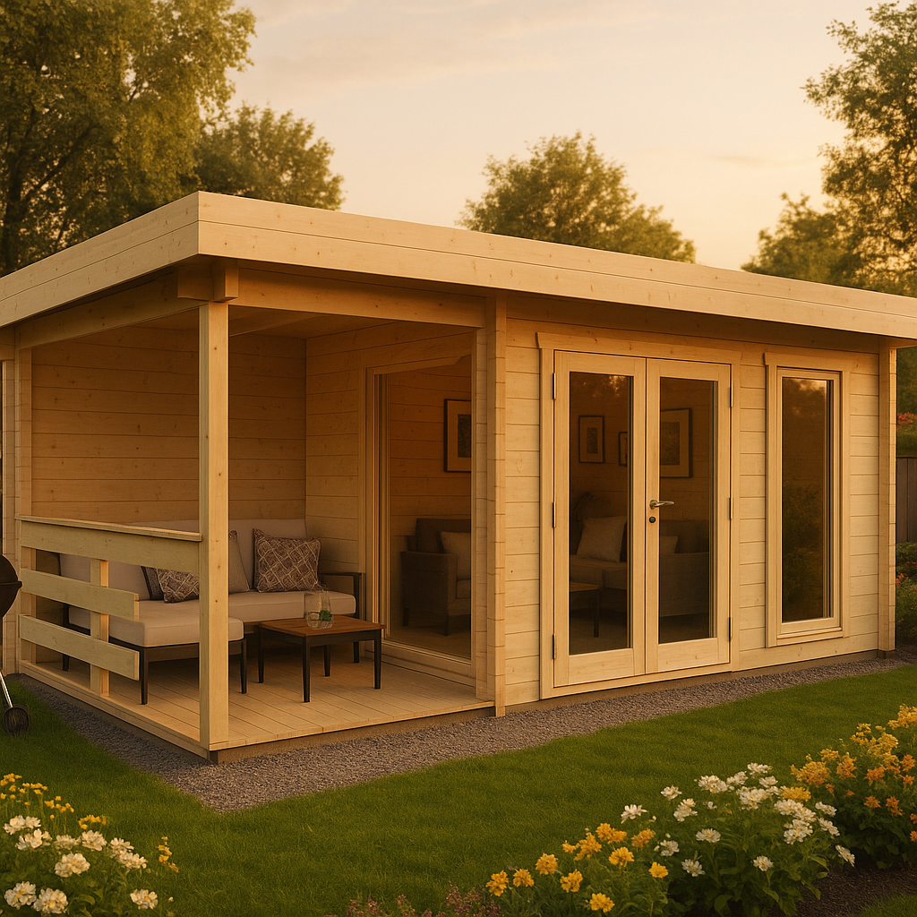 Fjordholz Gartenhaus Modell Nora 44 E Modern Fjordholz Gartenhaus Modell Nora 44 E Modern