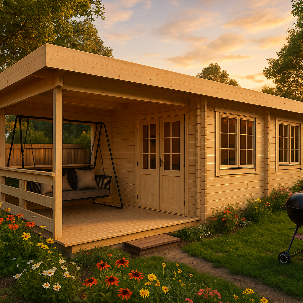 Fjordholz Gartenhaus Modell Nora 44 F Klassik Fjordholz Gartenhaus Modell Nora 44 F Klassik