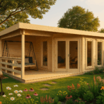 Fjordholz Gartenhaus Modell Nora 44 F Modern