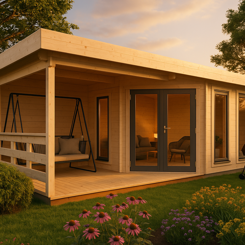 Fjordholz Gartenhaus Modell Nora 44 F Modern Fjordholz Gartenhaus Modell Nora 44 F Modern