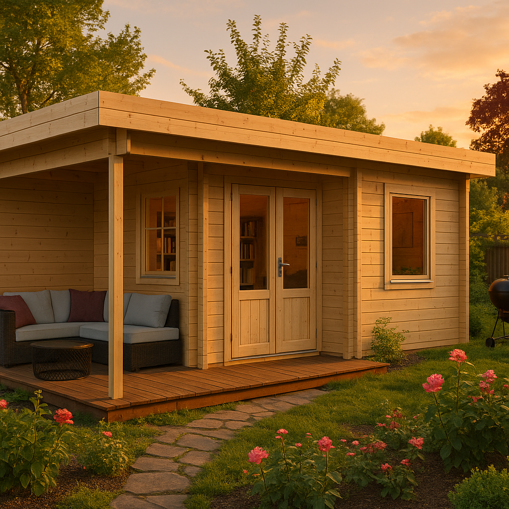Fjordholz Gartenhaus Modell Nora 44 G Klassik Fjordholz Gartenhaus Modell Nora 44 G Klassik