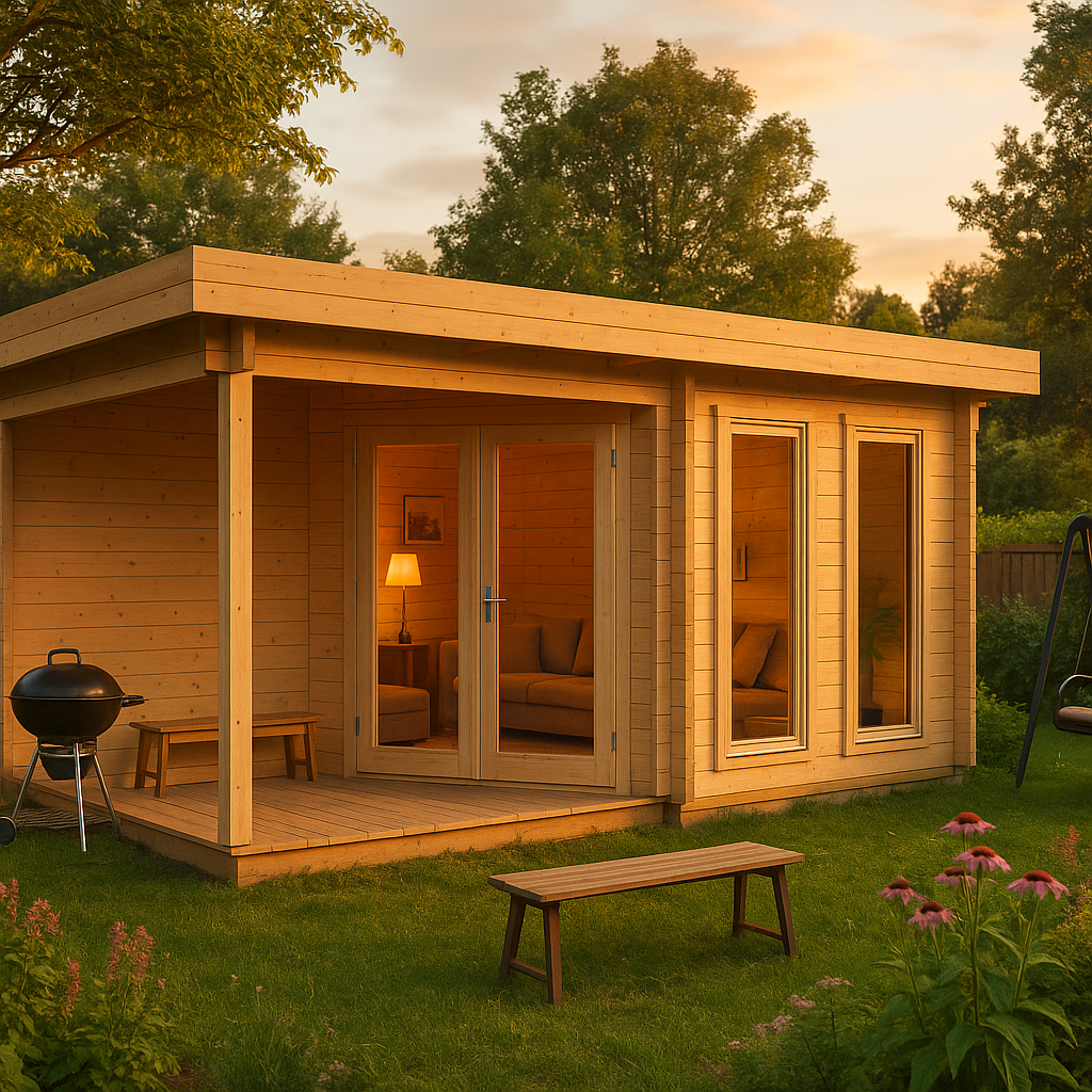 Fjordholz Gartenhaus Modell Nora 44 G Modern Fjordholz Gartenhaus Modell Nora 44 G Modern