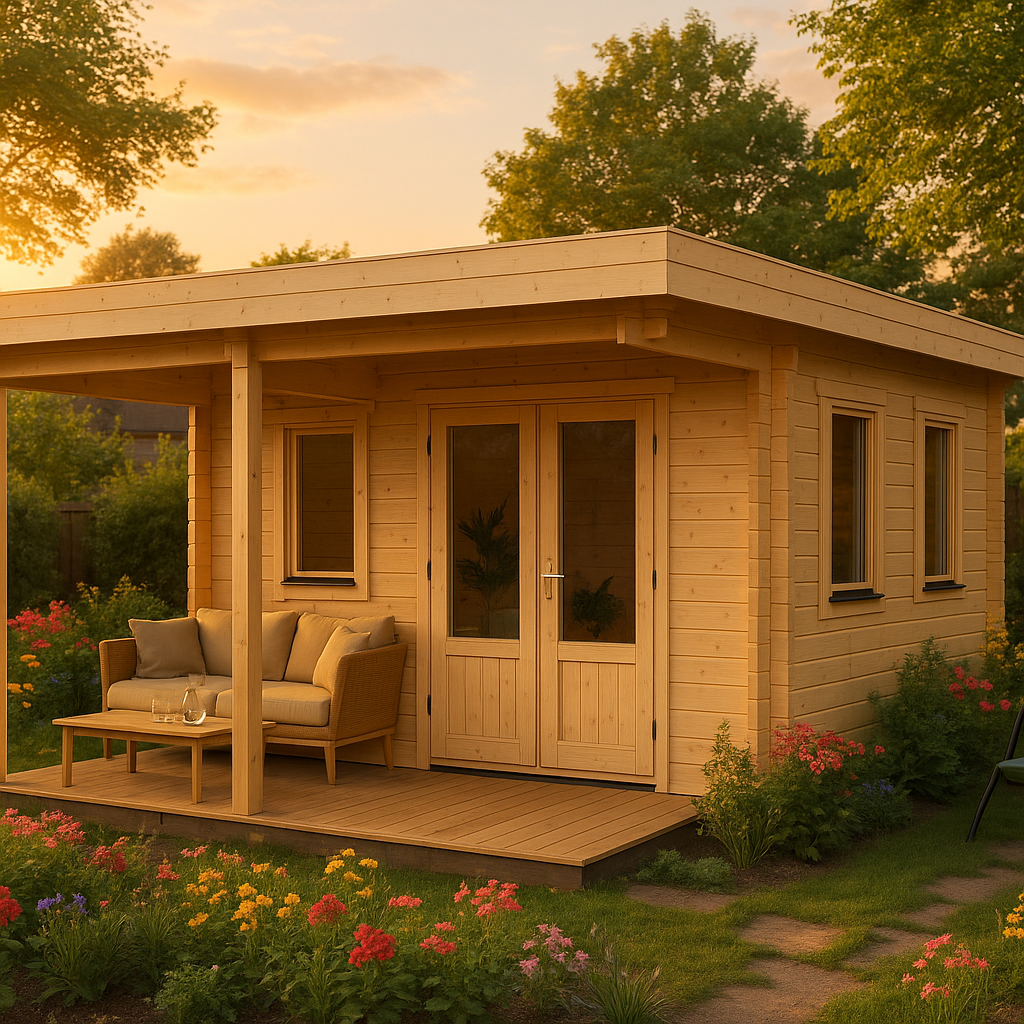Fjordholz Gartenhaus Modell Nora 44 I Klassik