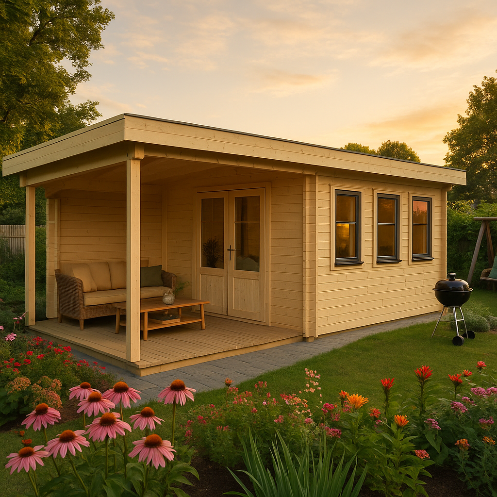 Fjordholz Gartenhaus Modell Nora 44 I Klassik