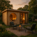 Fjordholz Gartenhaus Modell Office Box Größe L nat