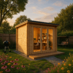 Fjordholz Gartenhaus Modell Office Box Größe S nat