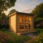 Fjordholz Gartenhaus Modell Office Box Größe S nat| Rabatt: 26%|3x3m