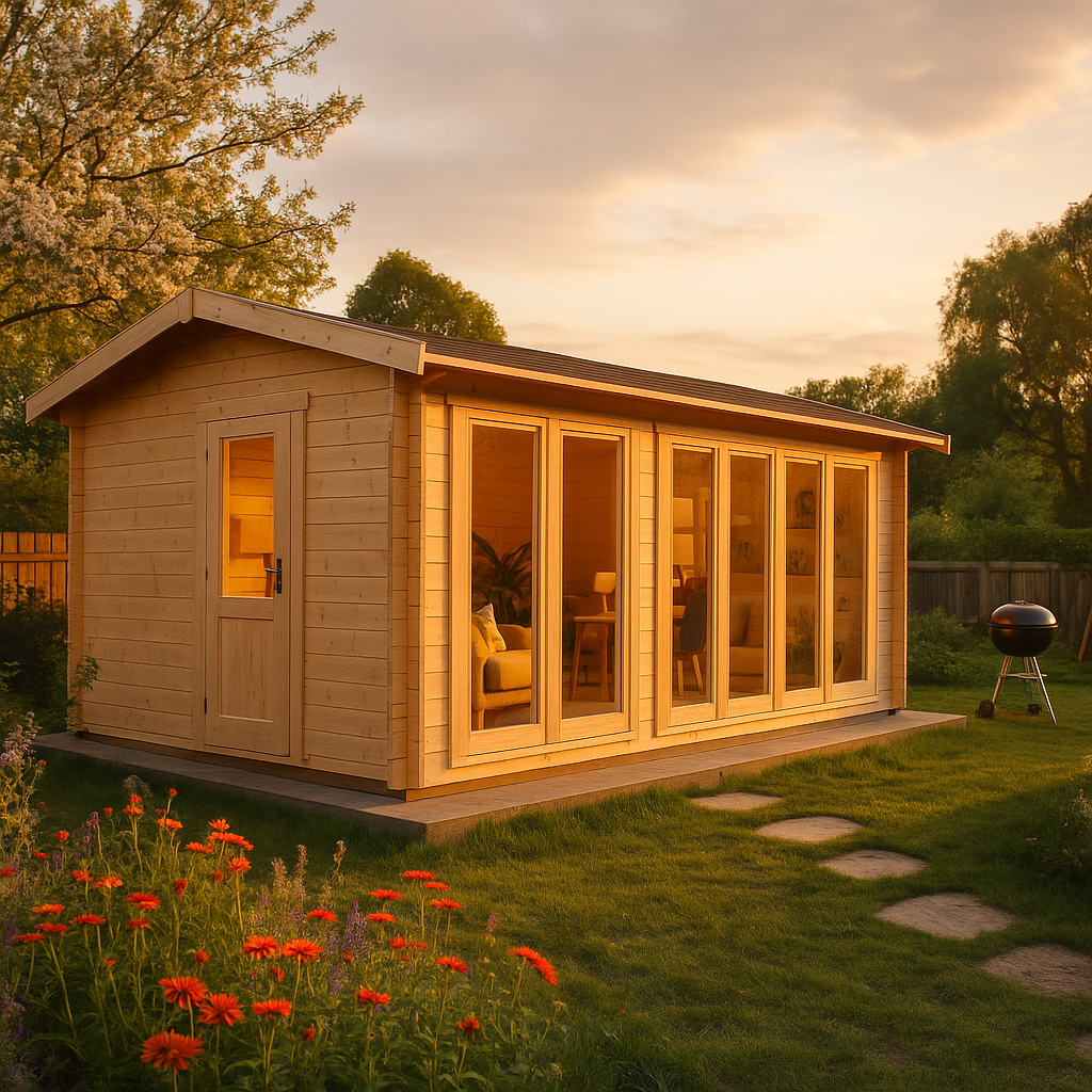 Fjordholz Gartenhaus Modell Officehouse 44| Rabatt: 26%|8x4m