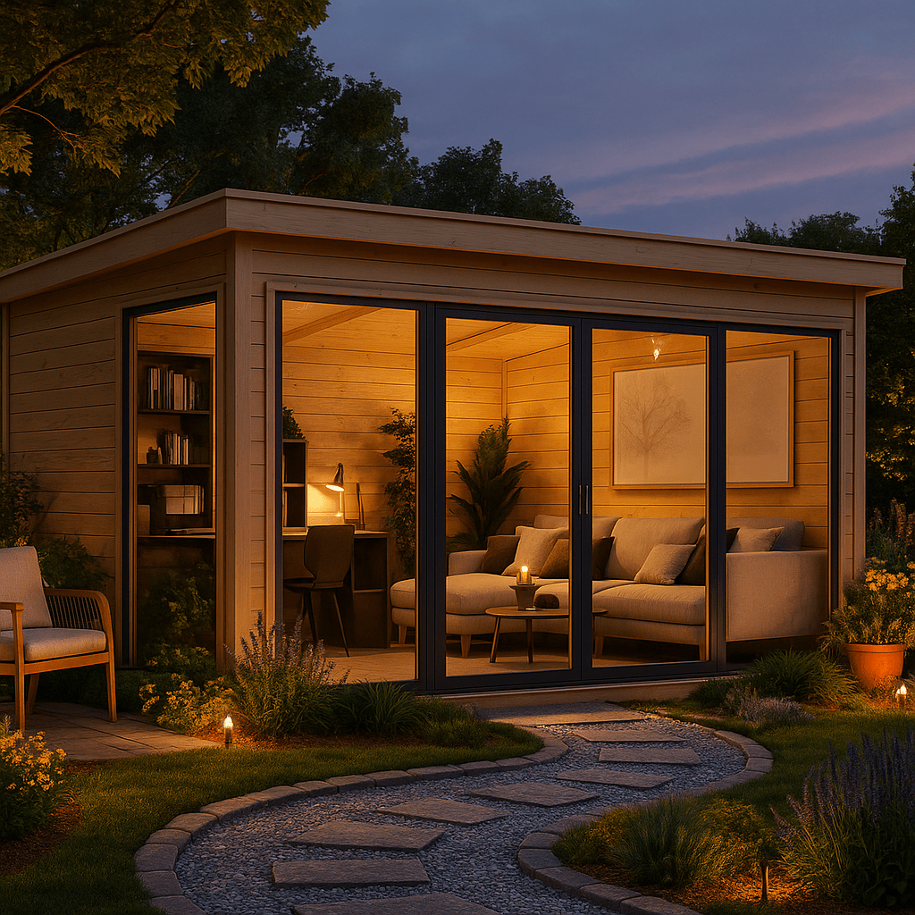 4x4m Fjordholz Gartenhaus Modell Office IsoSlide 4| Rabatt: 26%