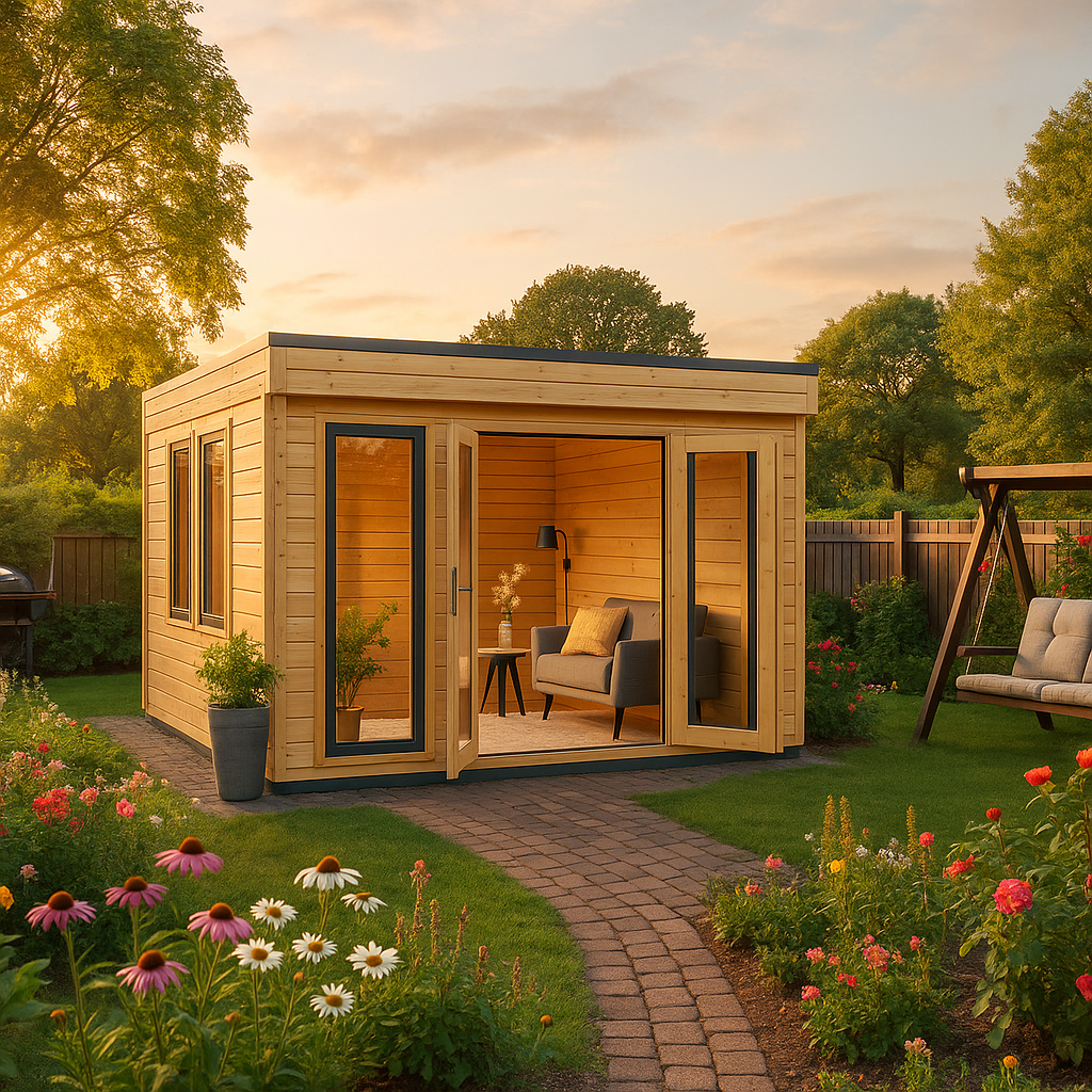 Fjordholz Gartenhaus Modell Q-BIC 44 A Fjordholz Gartenhaus Modell Q-BIC 44 A