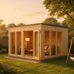 Fjordholz Gartenhaus Modell Q-BIC 44 B