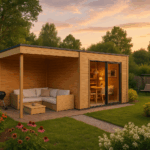Fjordholz Gartenhaus Modell Q-BIC Alu 44 A + SD