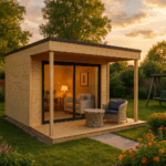 Fjordholz Gartenhaus Modell Q-BIC Alu 44 A + VD