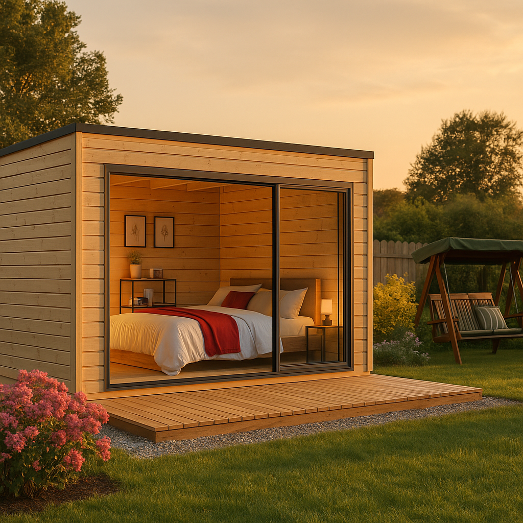 Fjordholz Gartenhaus Modell Q-BIC Alu 44 C Fjordholz Gartenhaus Modell Q-BIC Alu 44 C