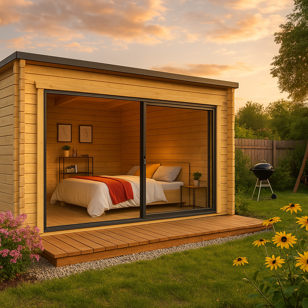 Fjordholz Gartenhaus Modell Q-BIC Alu 44 C Fjordholz Gartenhaus Modell Q-BIC Alu 44 C